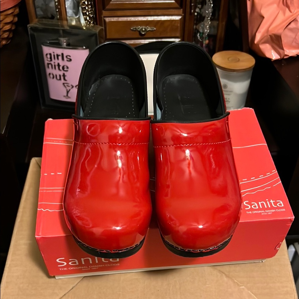 Sanita Red Women's Clogs